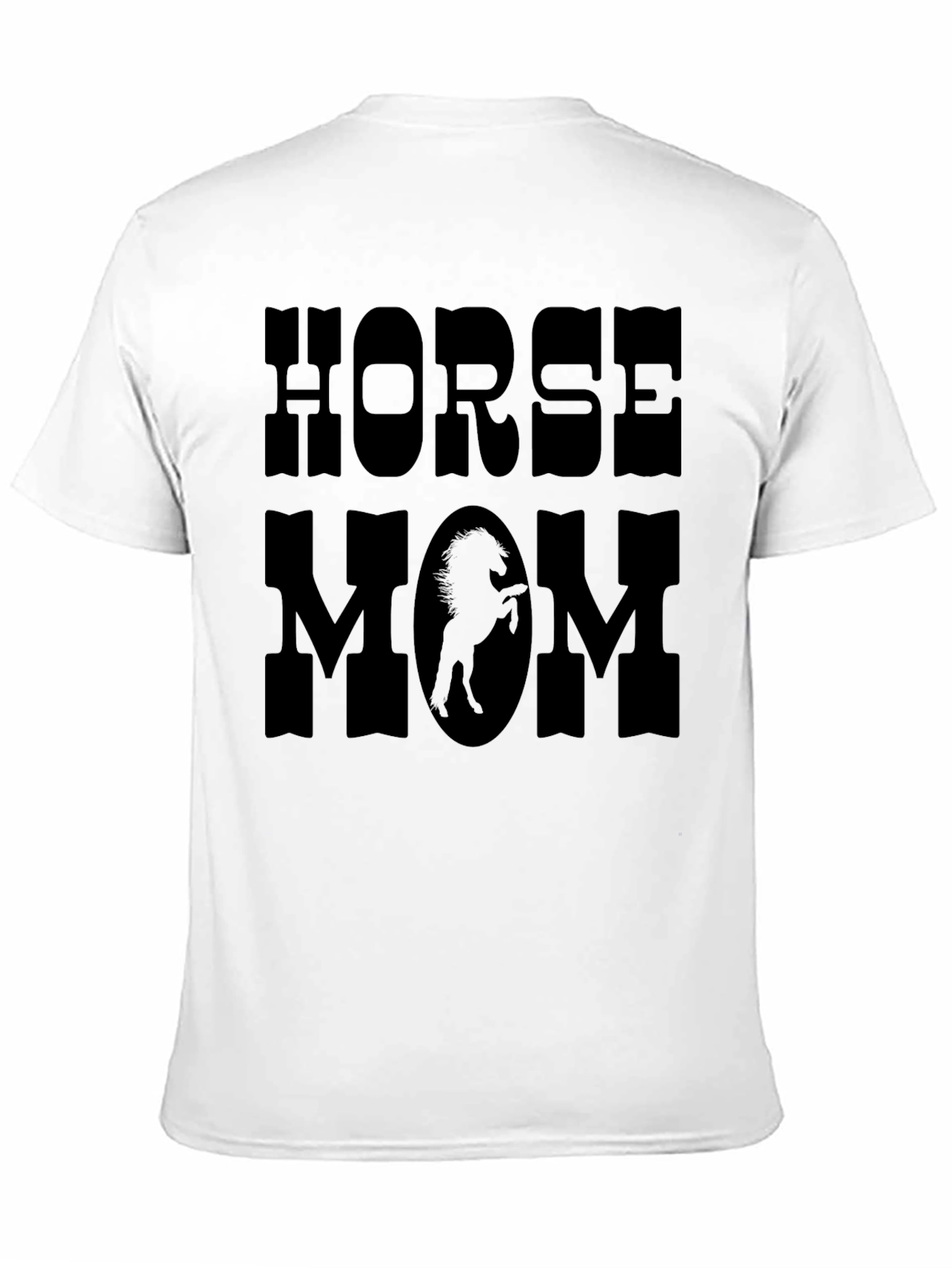 Horse Mom Graphic Print T-Shirt