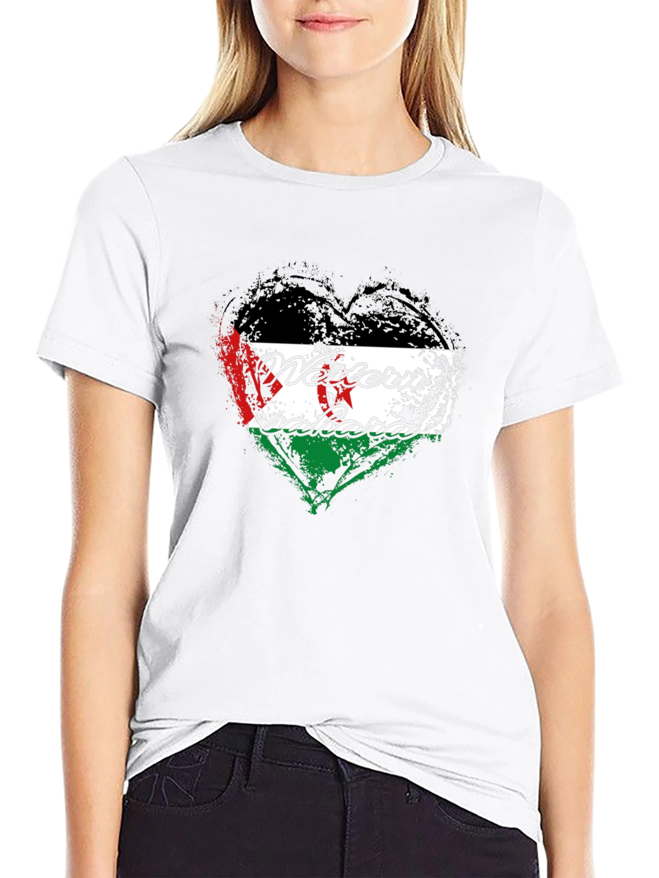 Western Sahara Heart Flag T-Shirt