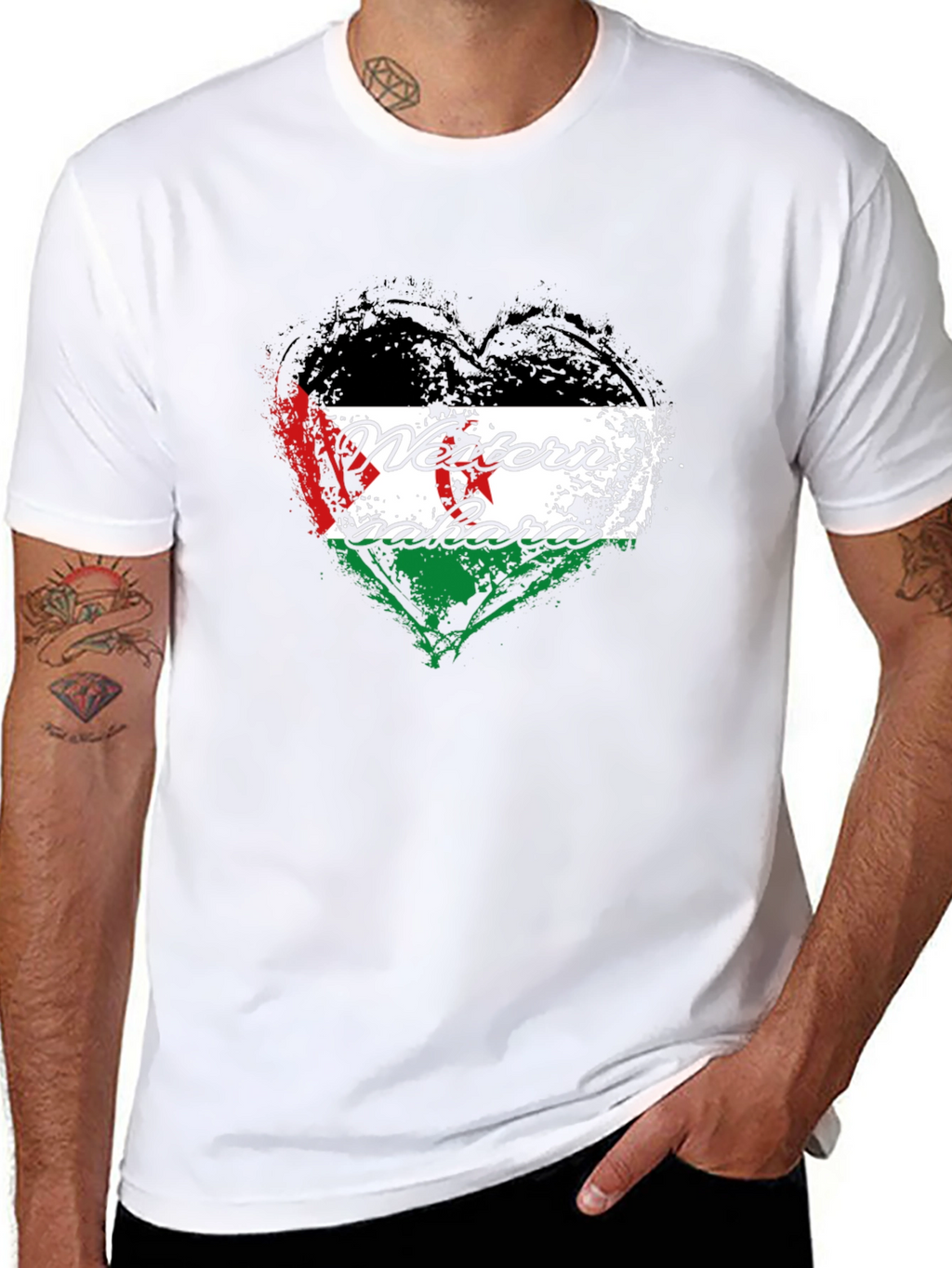 Western Sahara Heart Flag T-Shirt