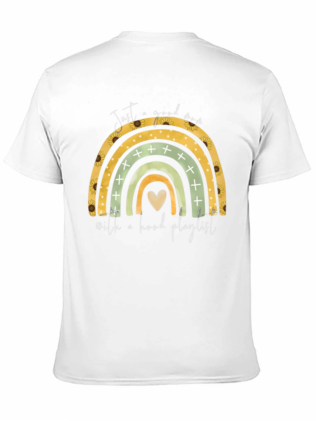 Good Mom Hood Playlist Black T-Shirt