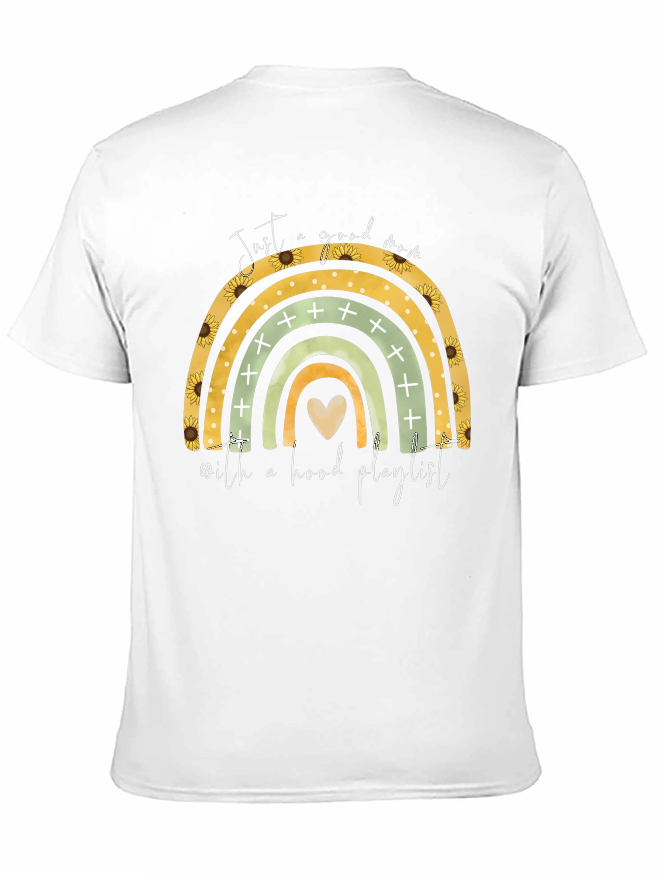 Good Mom Hood Playlist Black T-Shirt