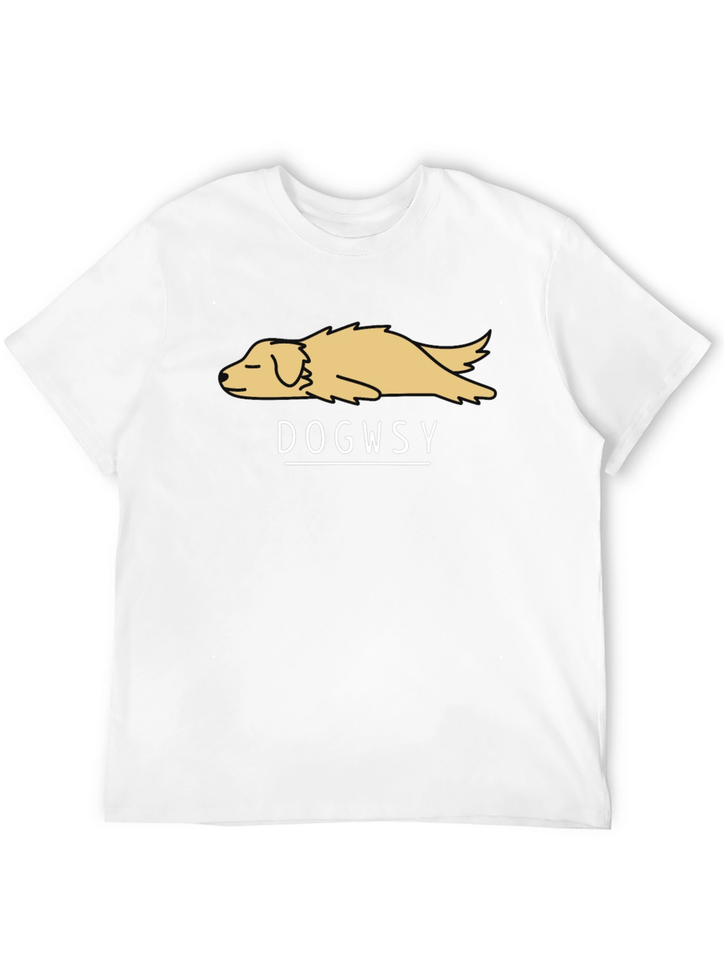 Dogwsy Graphic T-Shirt - Relaxed Dog Design