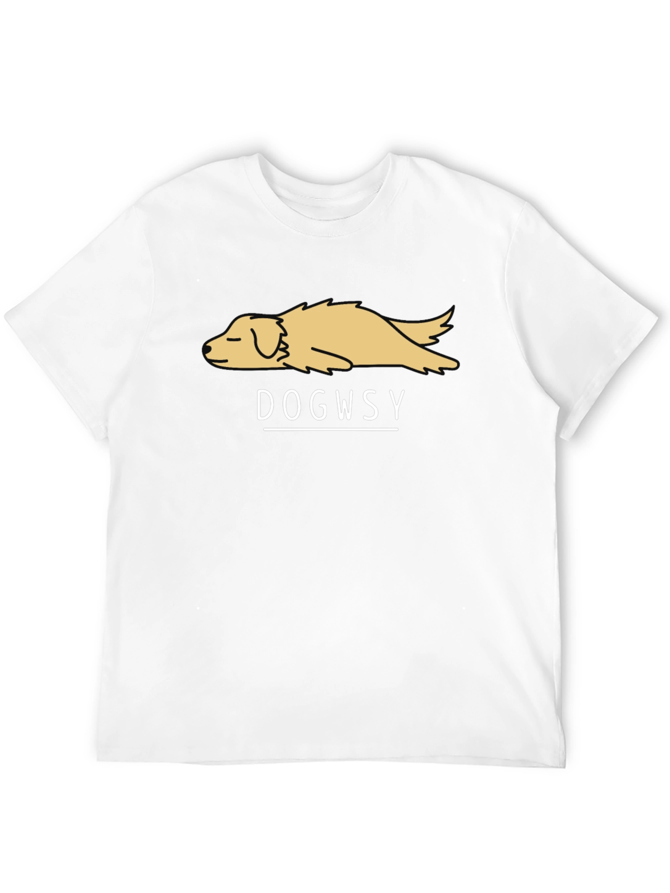 Dogwsy Graphic T-Shirt - Relaxed Dog Design
