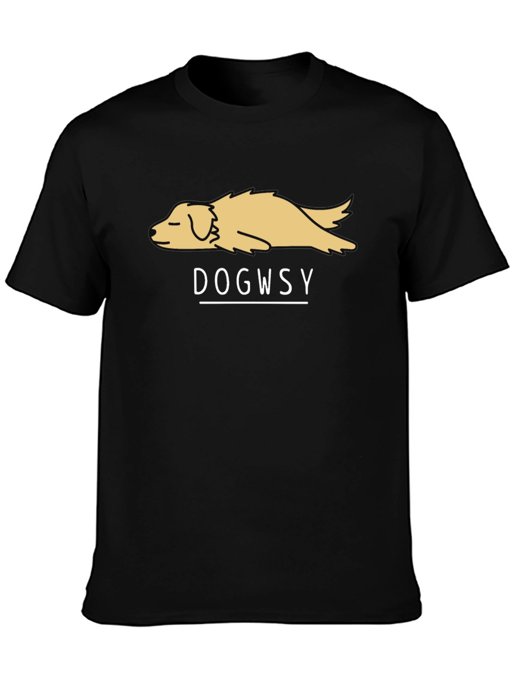 Dogwsy Graphic T-Shirt - Relaxed Dog Design