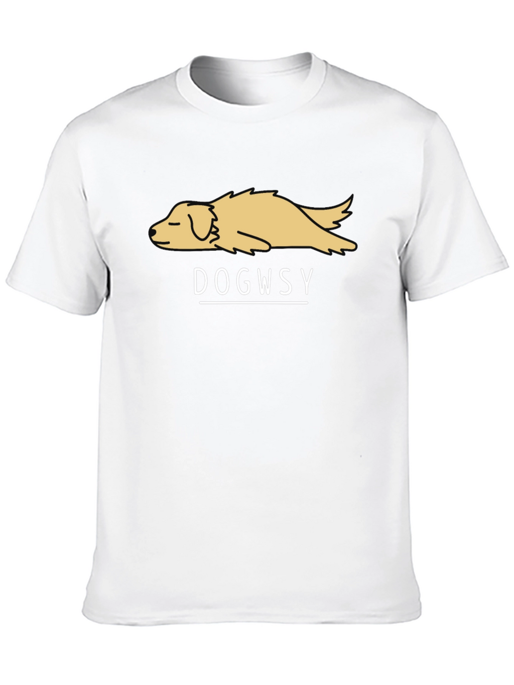 Dogwsy Graphic T-Shirt - Relaxed Dog Design
