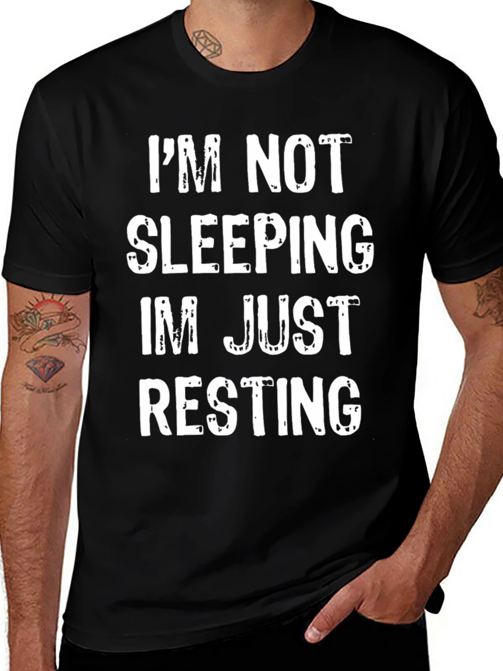 Im Not Sleeping Im Just Resting Funny T-Shirt