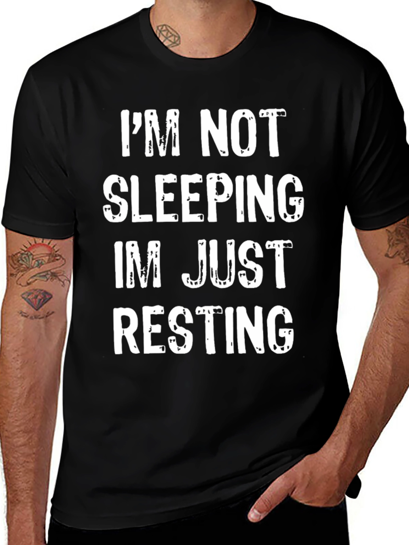 Im Not Sleeping Im Just Resting Funny T-Shirt