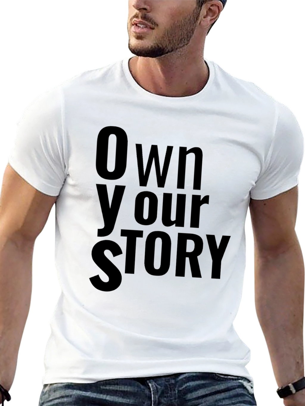 Own Your Story Black Graphic T-Shirt
