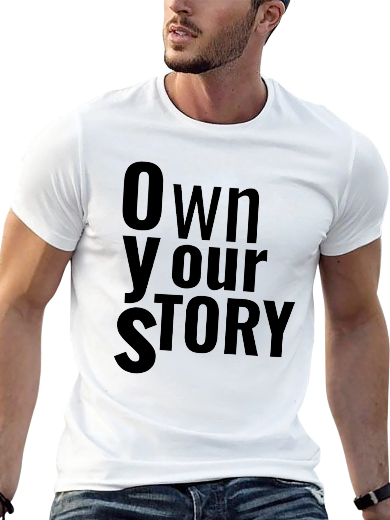 Own Your Story Black Graphic T-Shirt