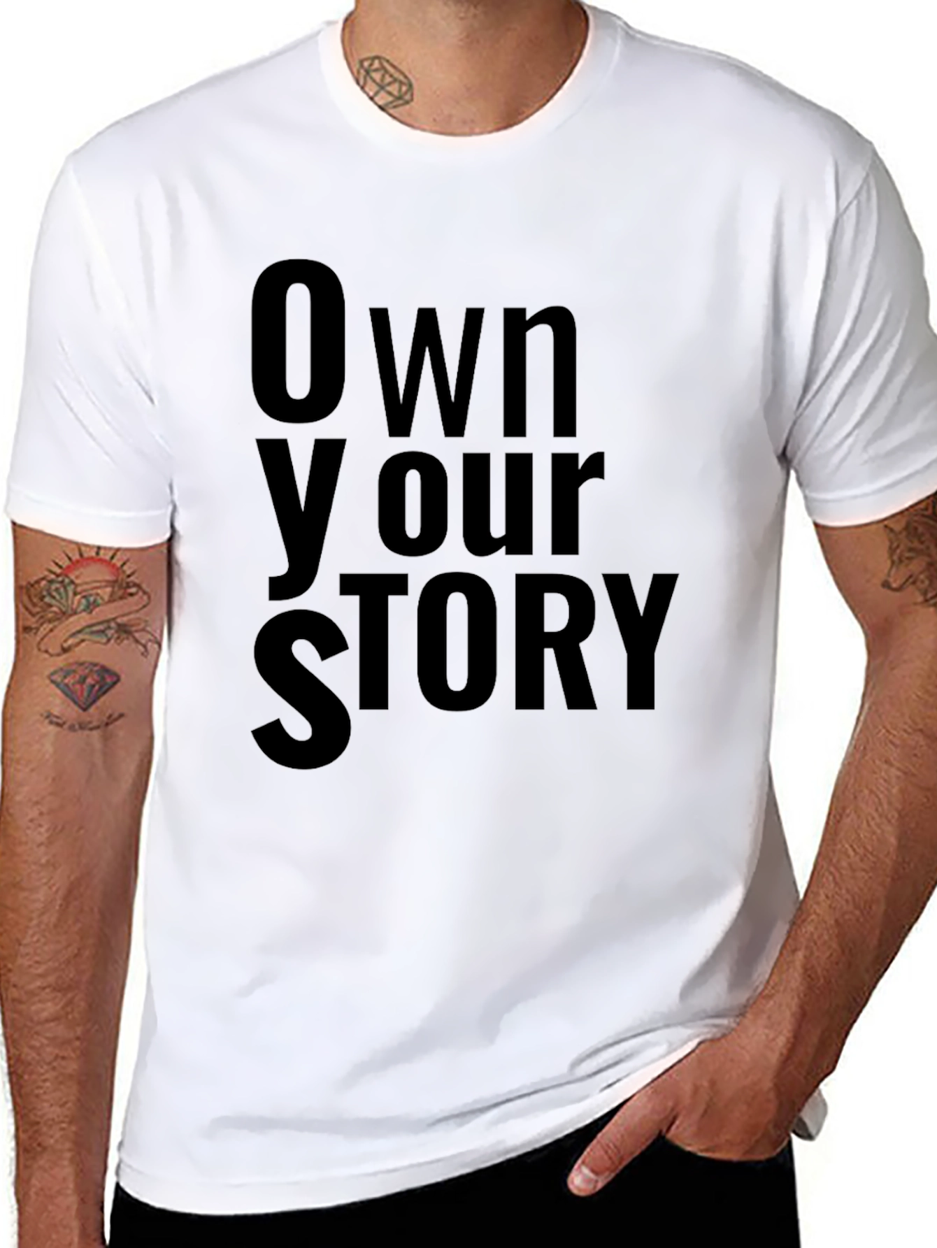 Own Your Story Black Graphic T-Shirt
