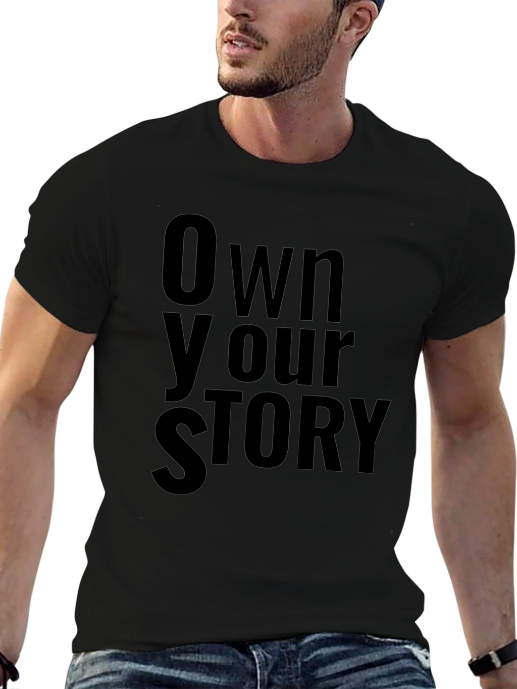 Own Your Story Black Graphic T-Shirt