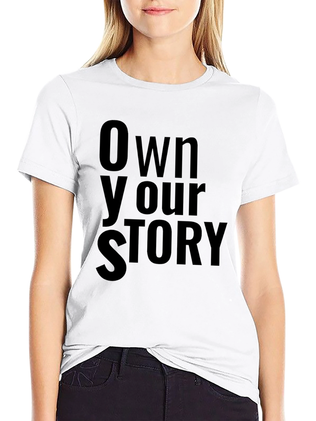 Own Your Story Black Graphic T-Shirt