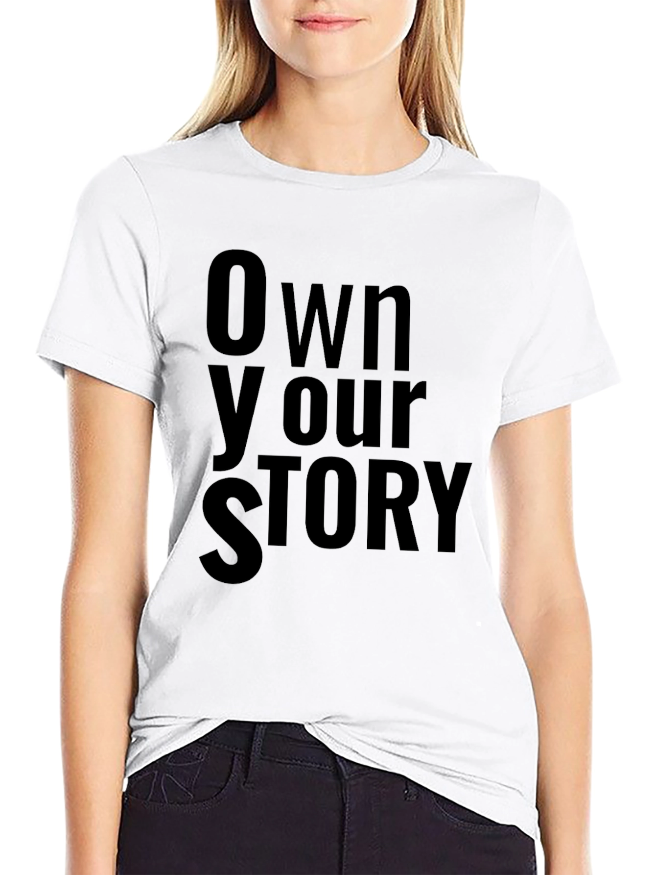 Own Your Story Black Graphic T-Shirt