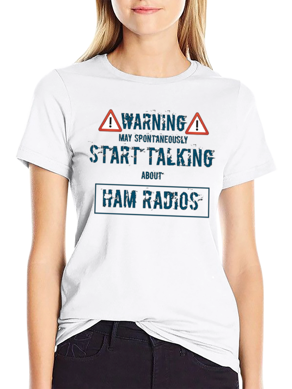 Warning May Spontaneously Start Talking About Ham Radios T-Shirt