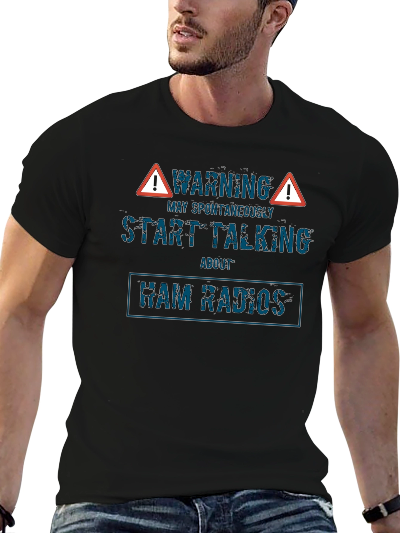 Warning May Spontaneously Start Talking About Ham Radios T-Shirt