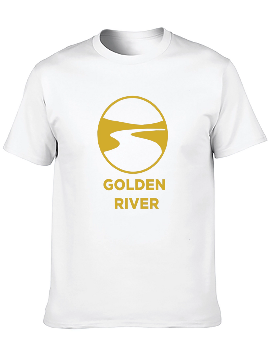 Golden River Graphic Tee - Stylish Black T-Shirt
