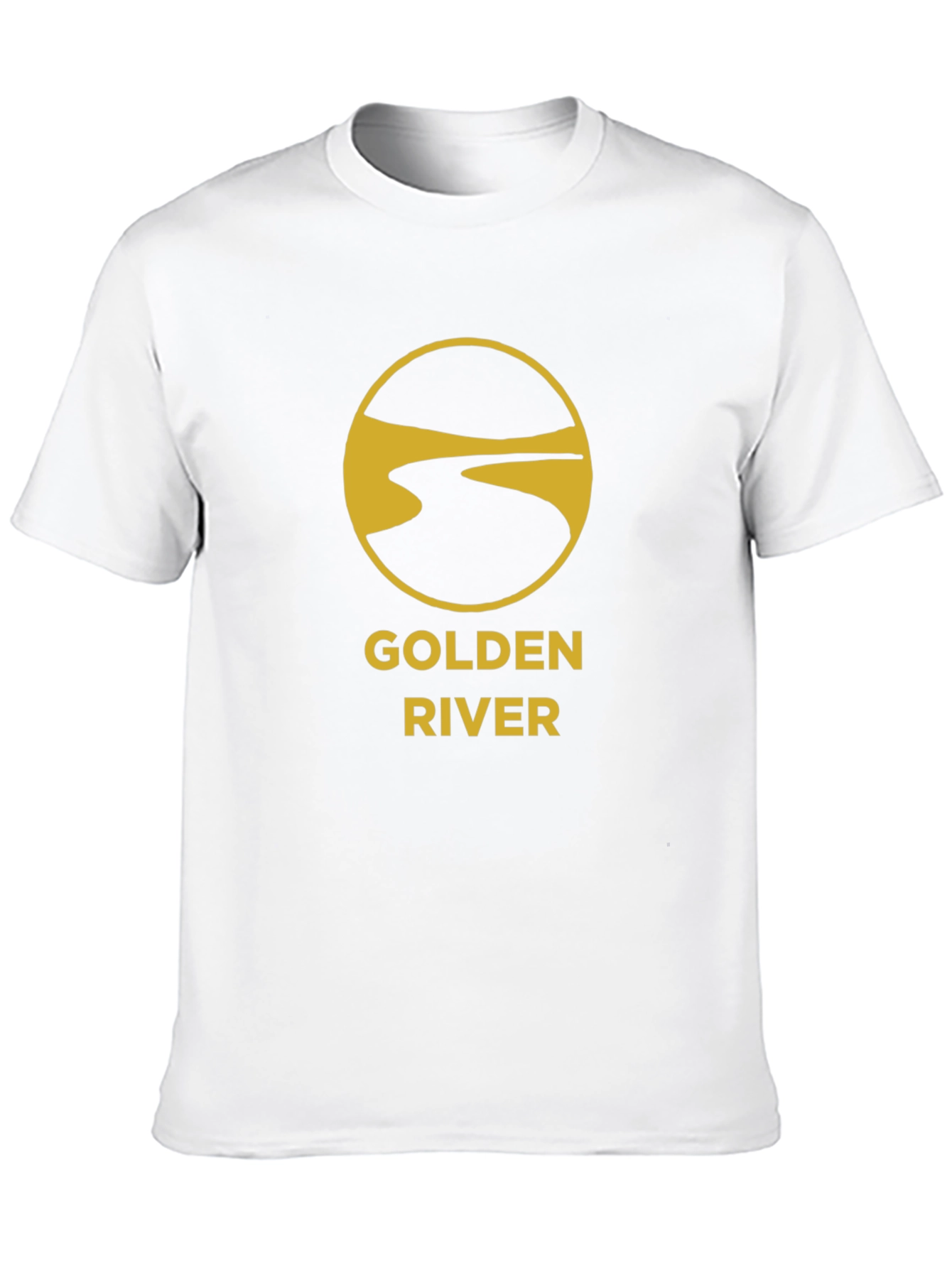 Golden River Graphic Tee - Stylish Black T-Shirt