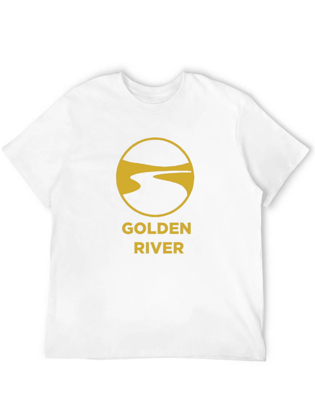 Golden River Graphic Tee - Stylish Black T-Shirt