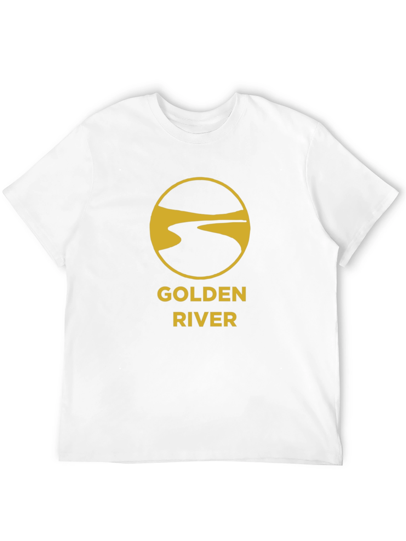 Golden River Graphic Tee - Stylish Black T-Shirt