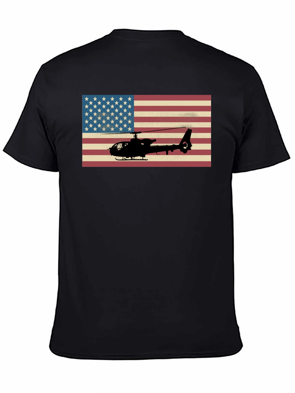 American Flag Helicopter Graphic Tee