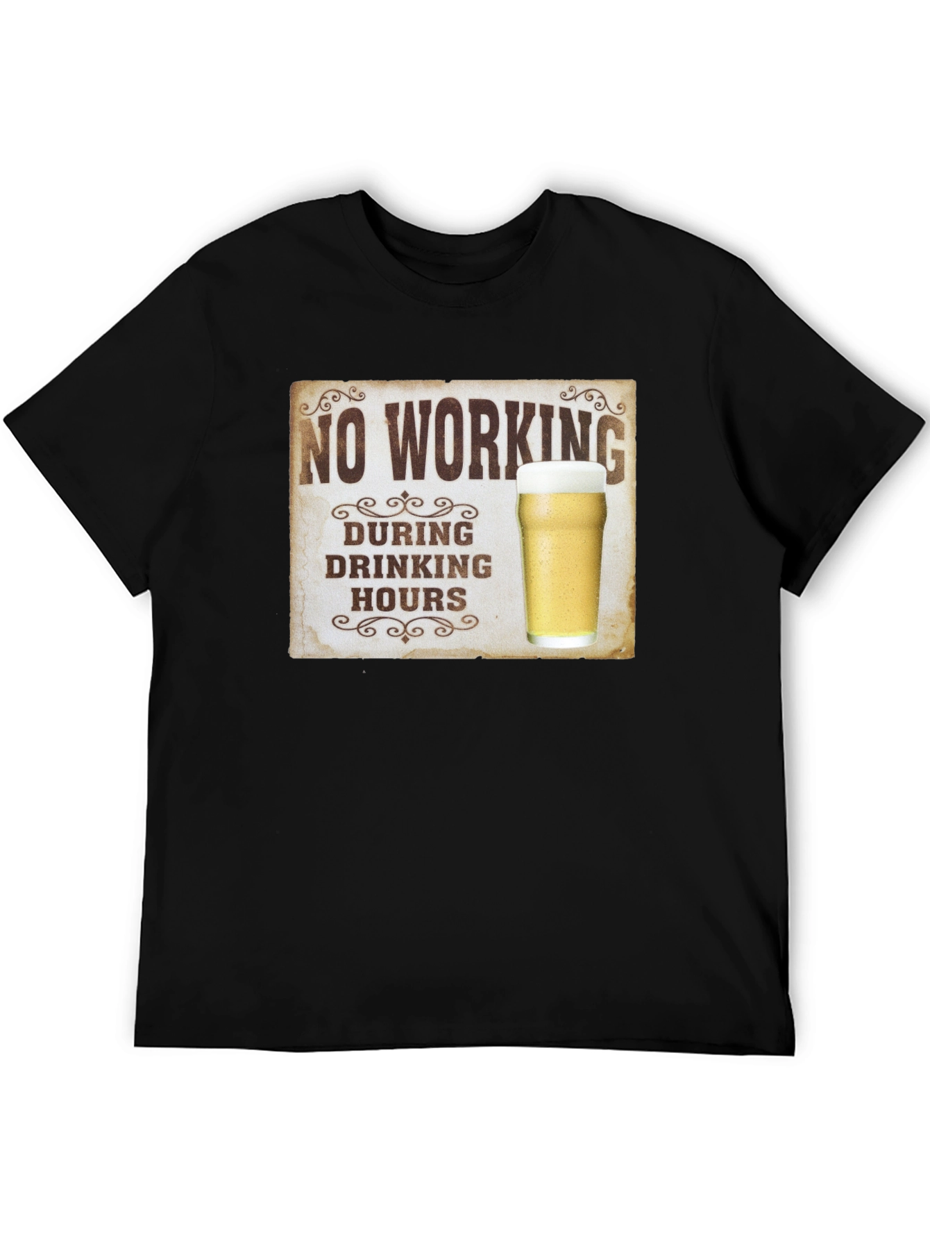 No Working During Drinking Hours Graphic Tee