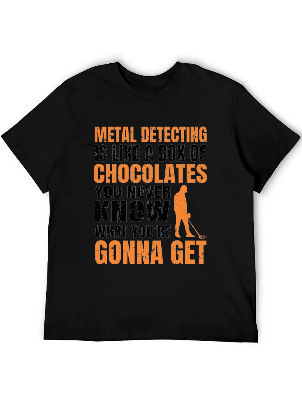 Metal Detecting T-Shirt - Funny Chocolate Box Design