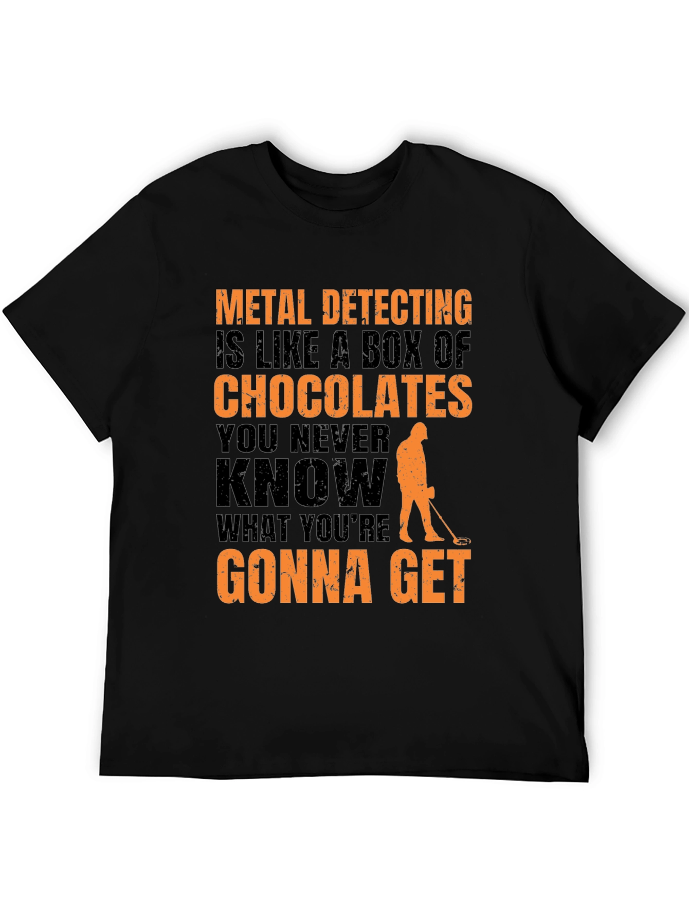 Metal Detecting T-Shirt - Funny Chocolate Box Design