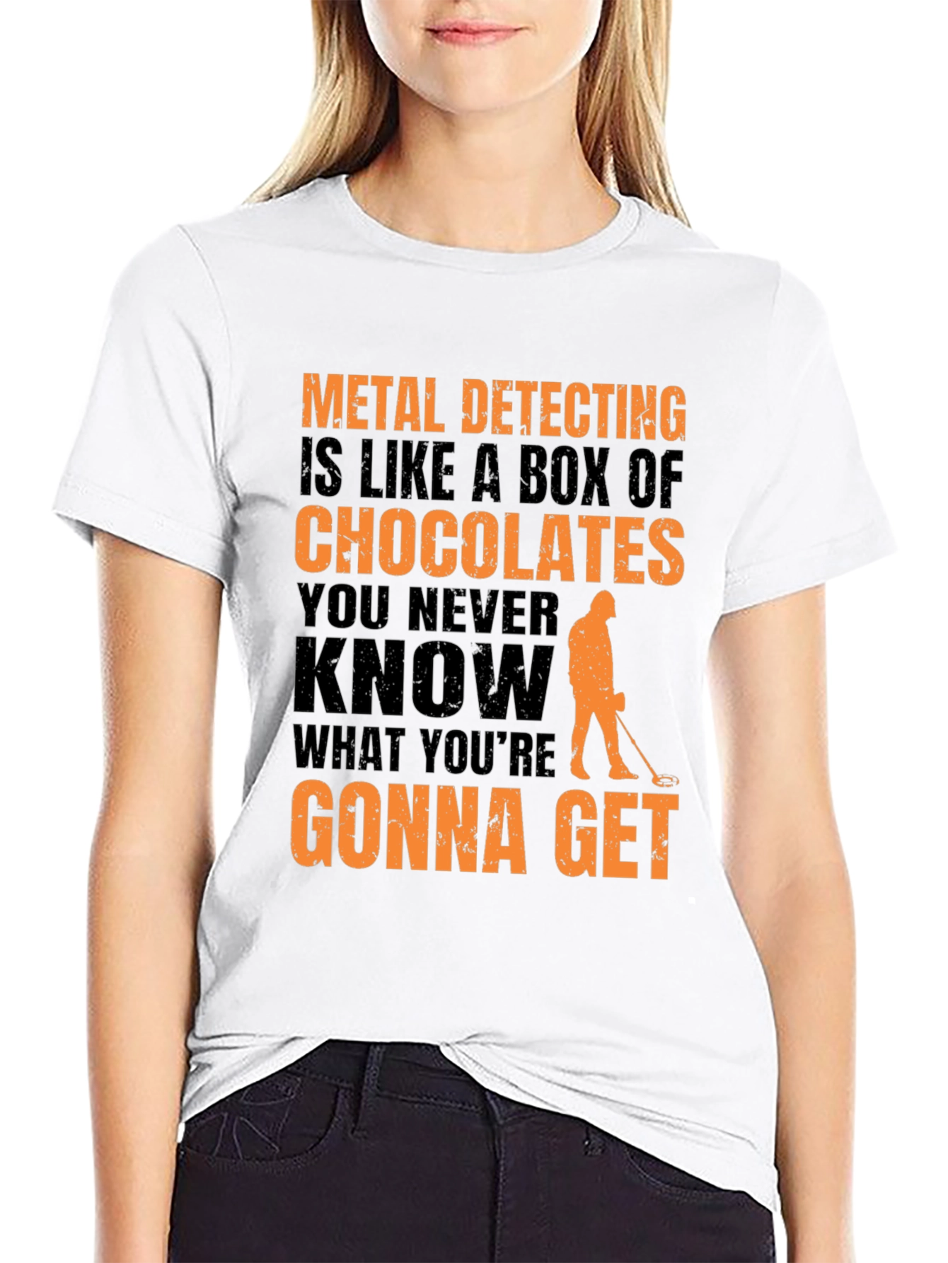 Metal Detecting T-Shirt - Funny Chocolate Box Design