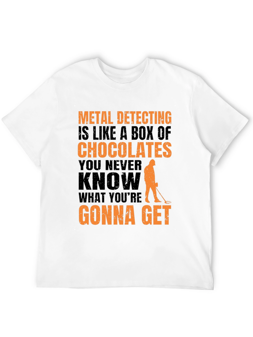 Metal Detecting T-Shirt - Funny Chocolate Box Design