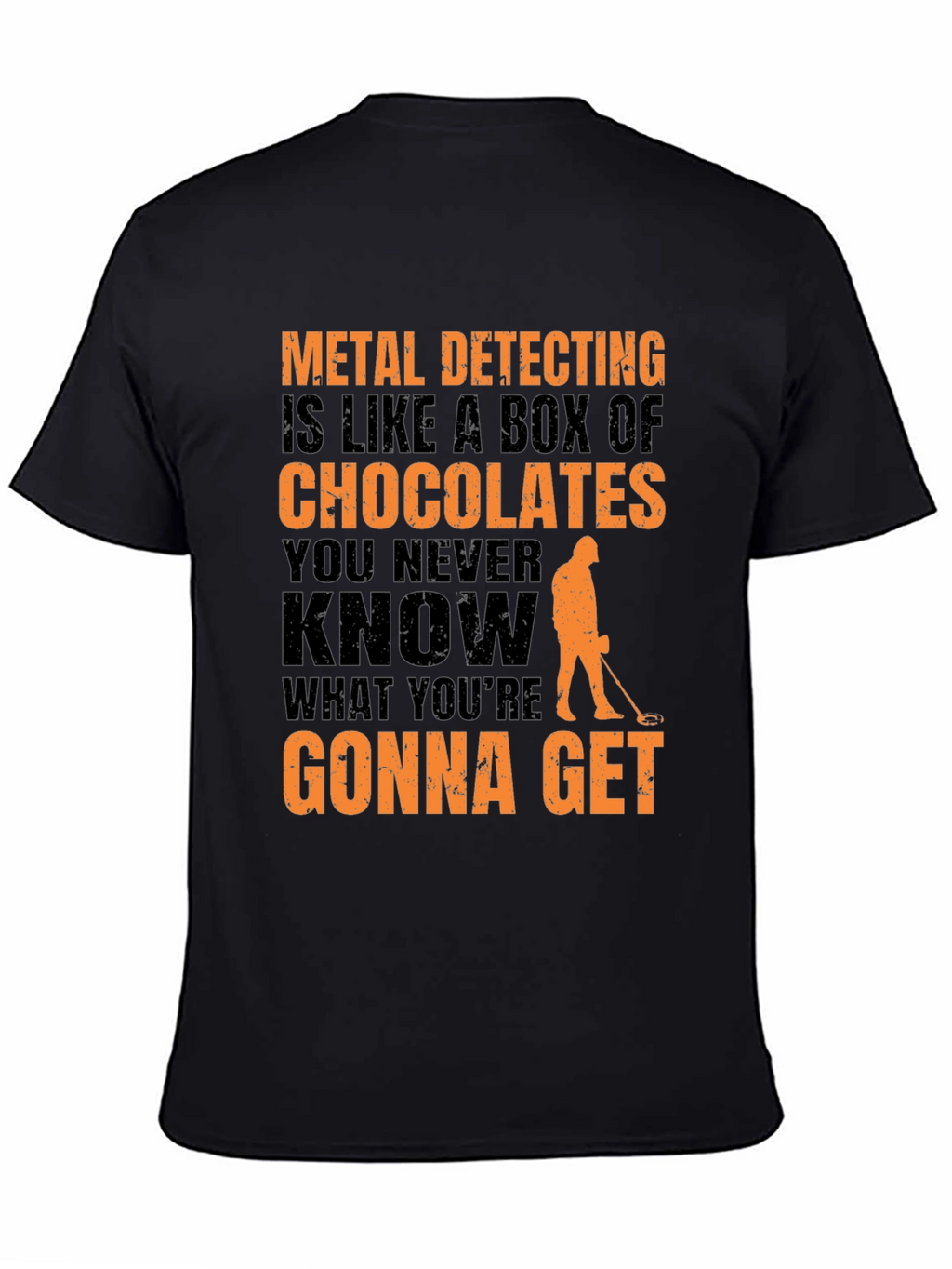 Metal Detecting T-Shirt - Funny Chocolate Box Design