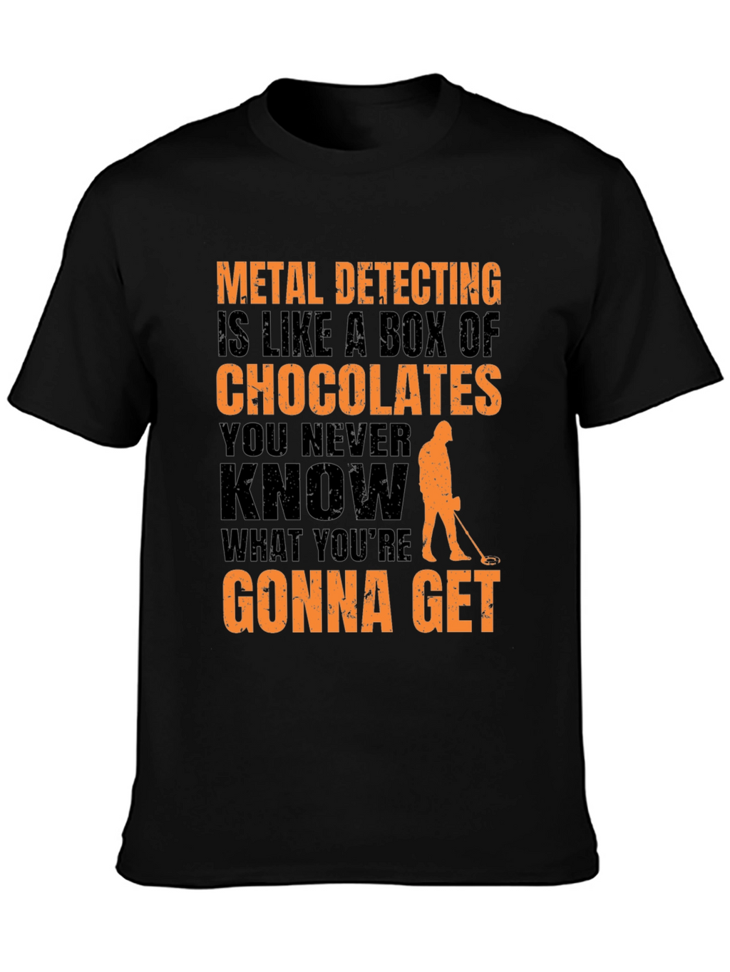 Metal Detecting T-Shirt - Funny Chocolate Box Design