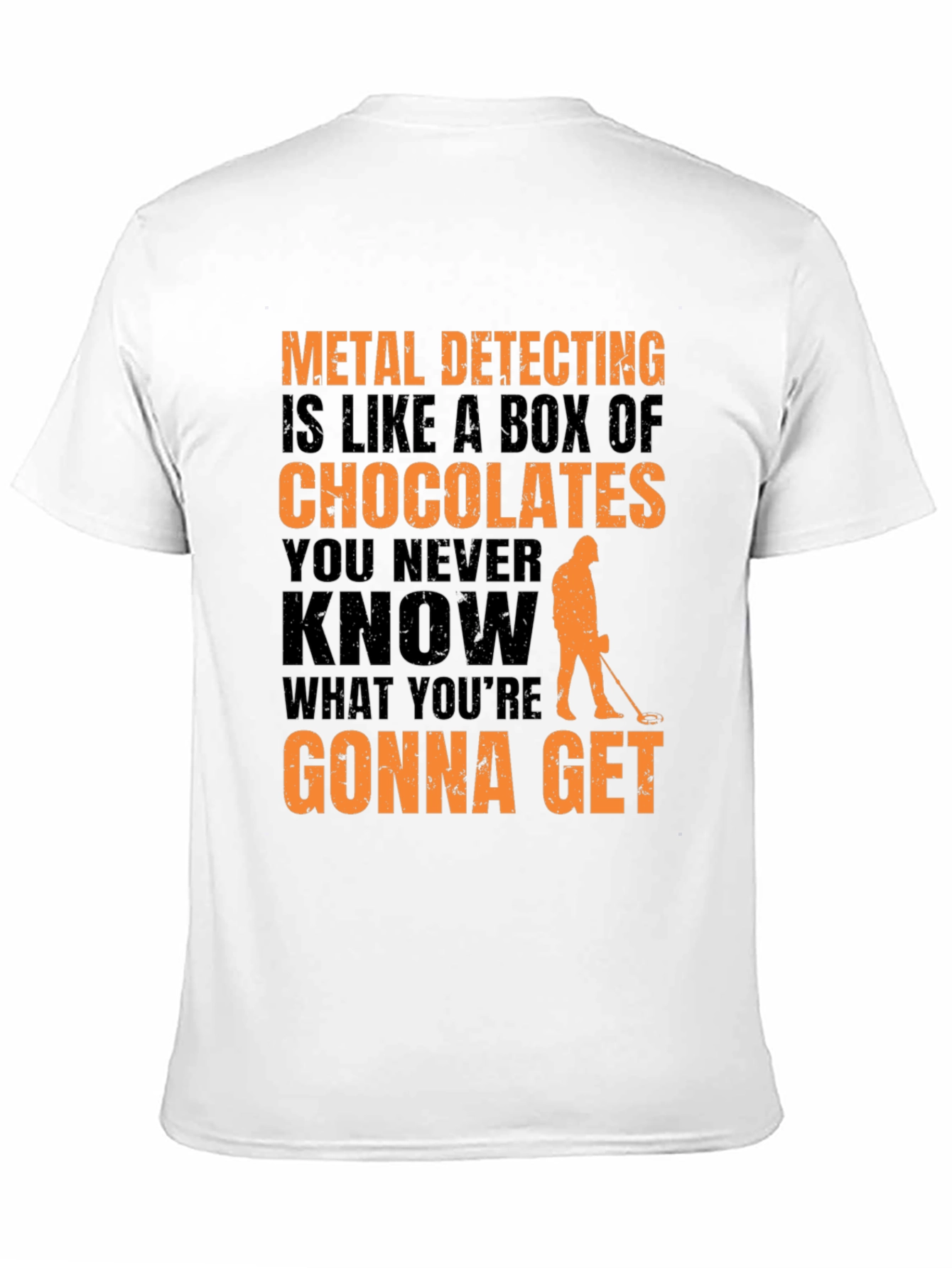 Metal Detecting T-Shirt - Funny Chocolate Box Design