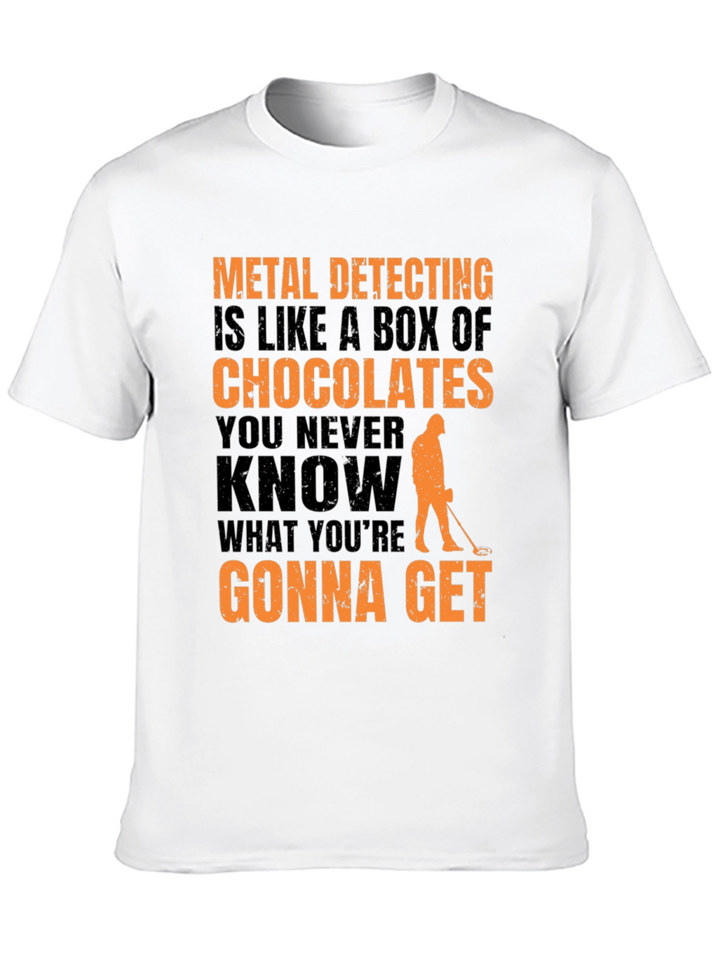 Metal Detecting T-Shirt - Funny Chocolate Box Design