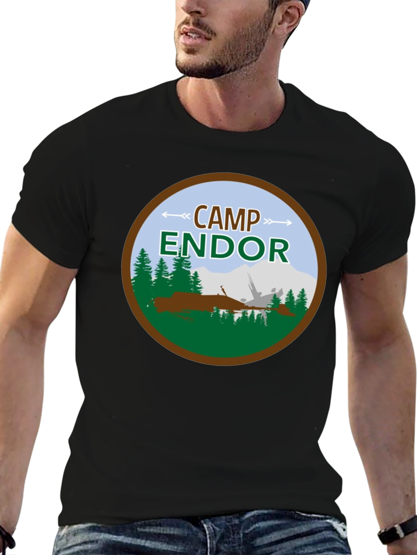Camp Endor Black T-Shirt