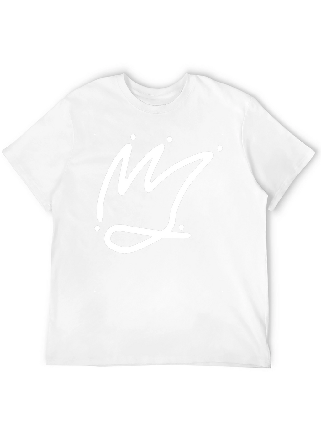 Crown Graphic Tee - Black Cotton Casual T-Shirt