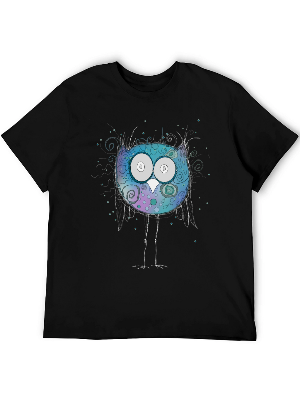Whimsical Owl T-Shirt - Graphic Print Tee