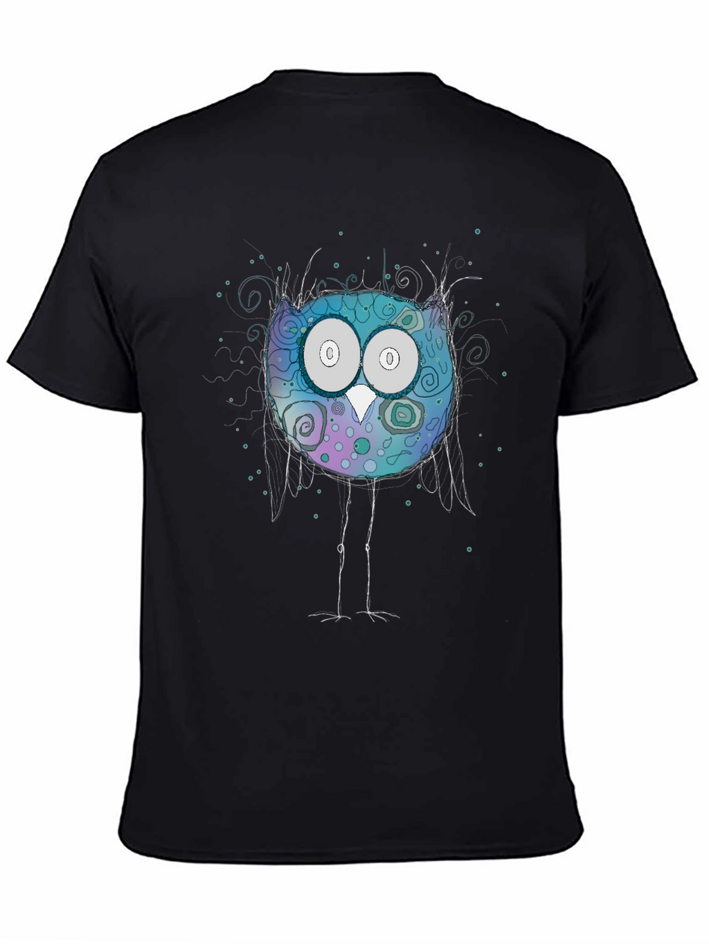 Whimsical Owl T-Shirt - Graphic Print Tee