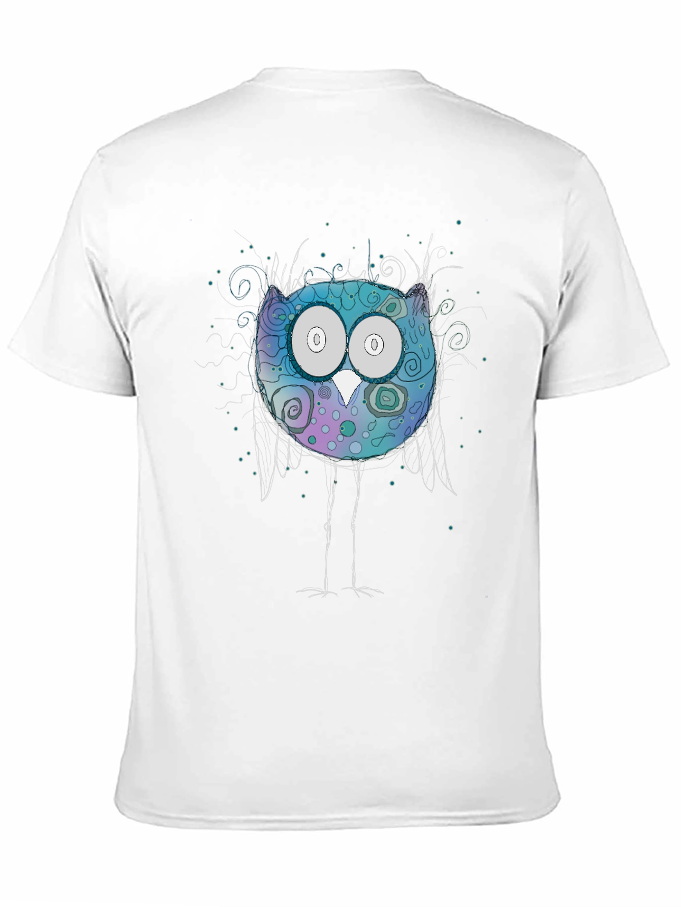 Whimsical Owl T-Shirt - Graphic Print Tee