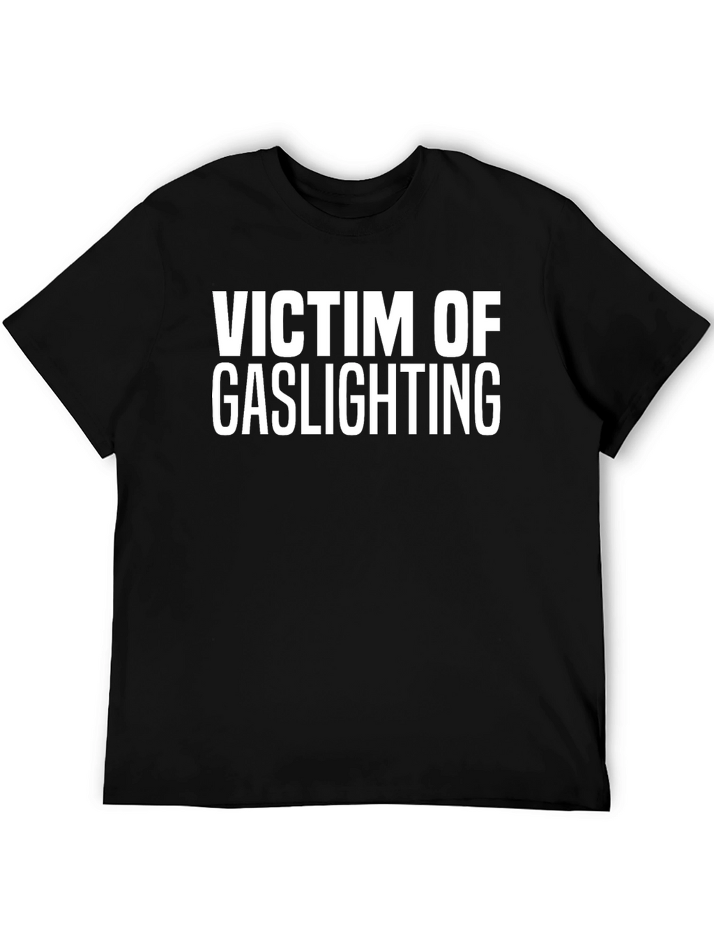 Victim of Gaslighting Graphic Tee - Black