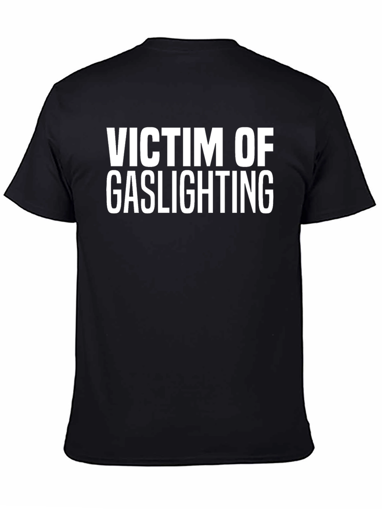 Victim of Gaslighting Graphic Tee - Black