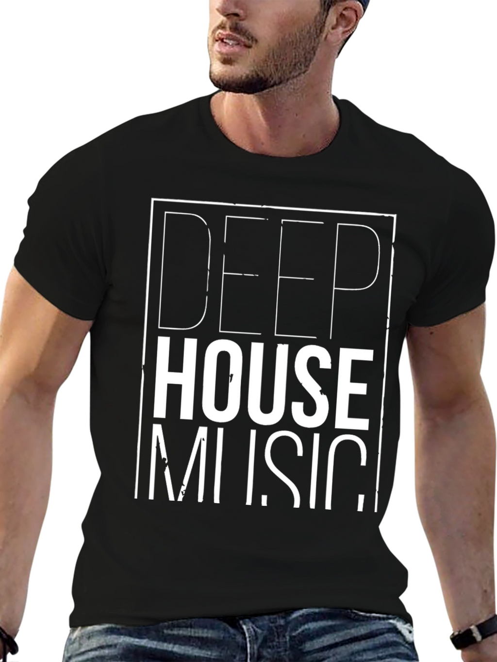 Deep House Music Graphic T-Shirt