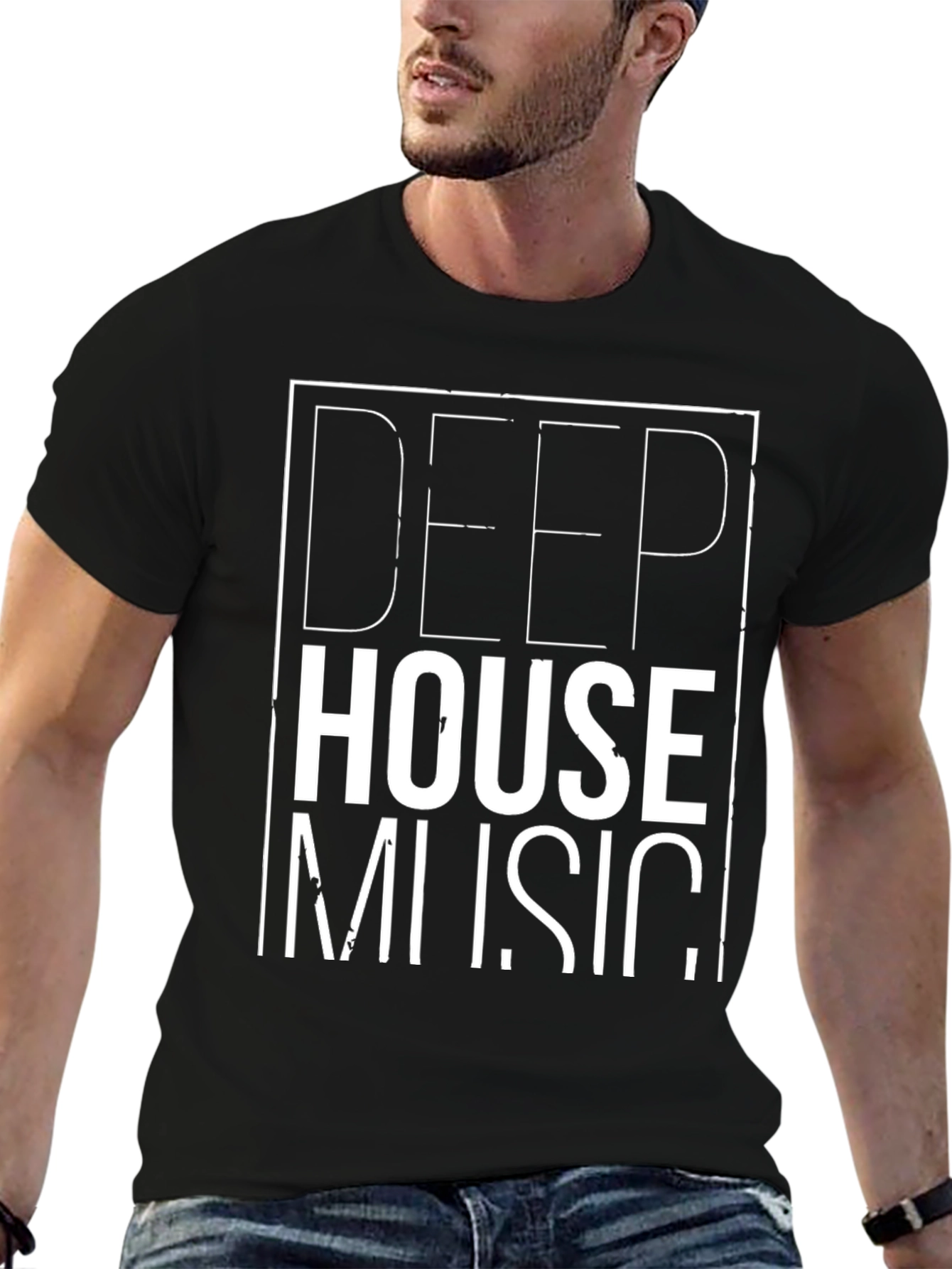 Deep House Music Graphic T-Shirt