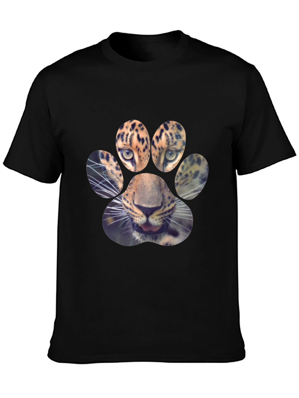 Leopard Paw Print Graphic Tee