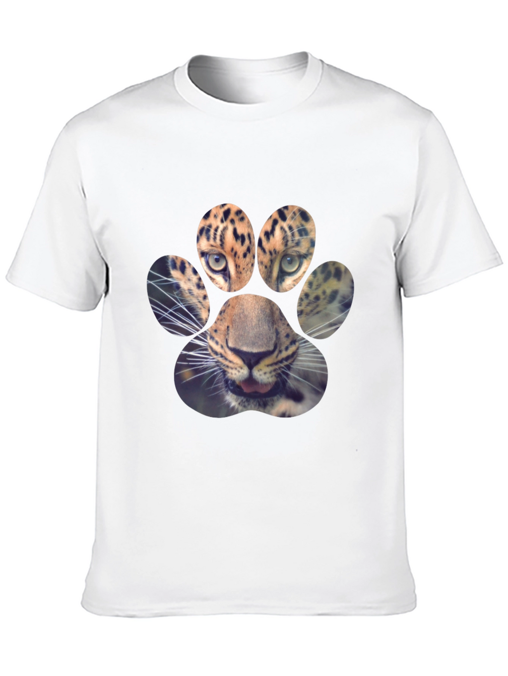 Leopard Paw Print Graphic Tee