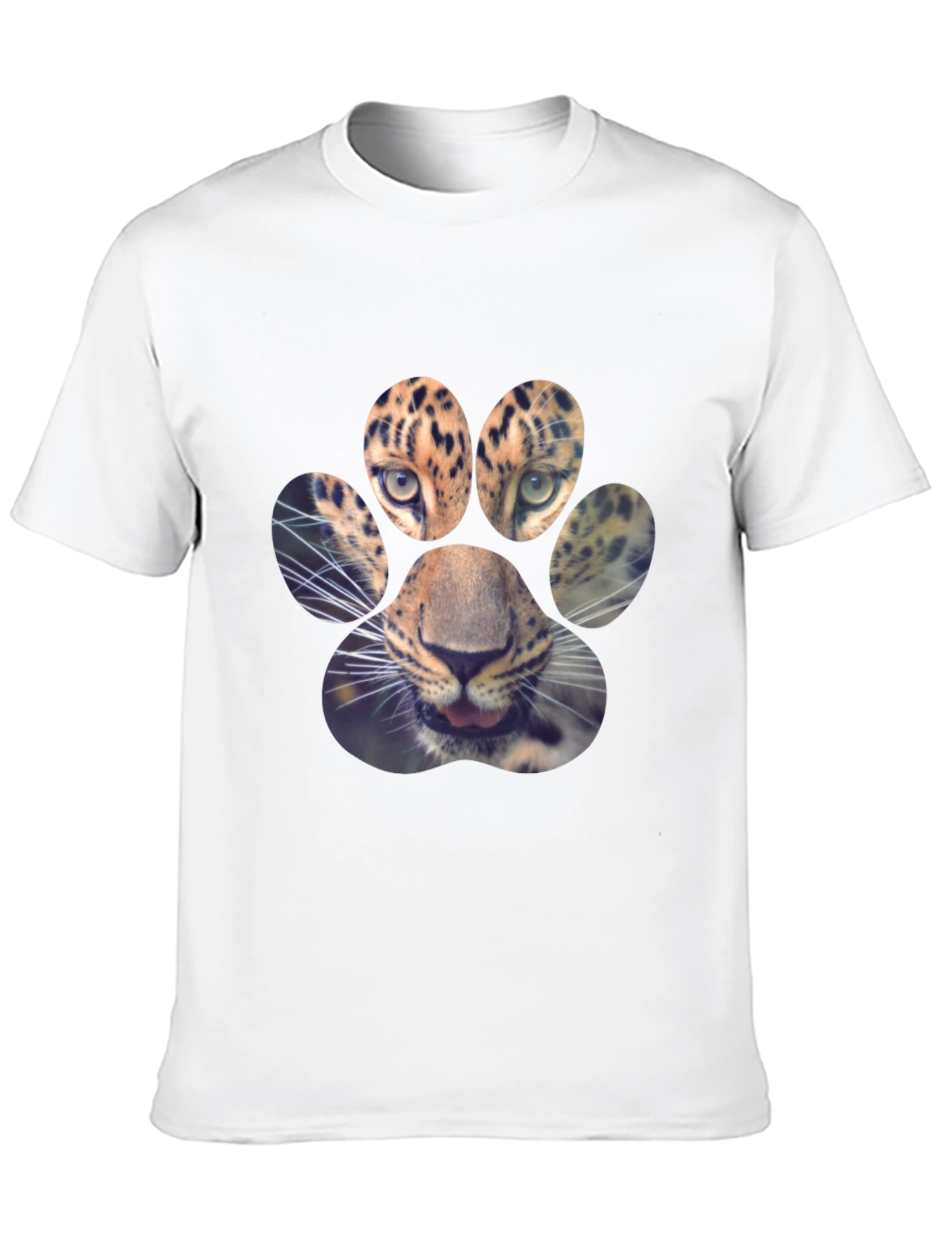 Leopard Paw Print Graphic Tee