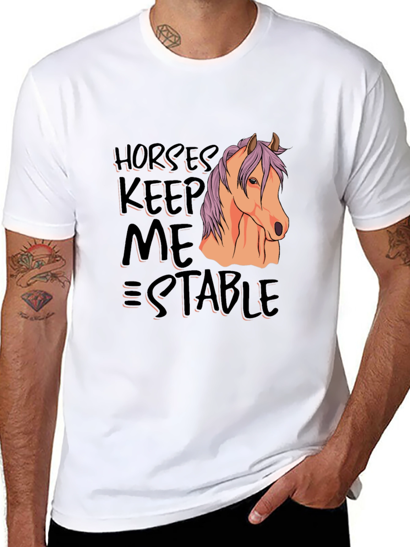Horses Keep Me Stable T-Shirt