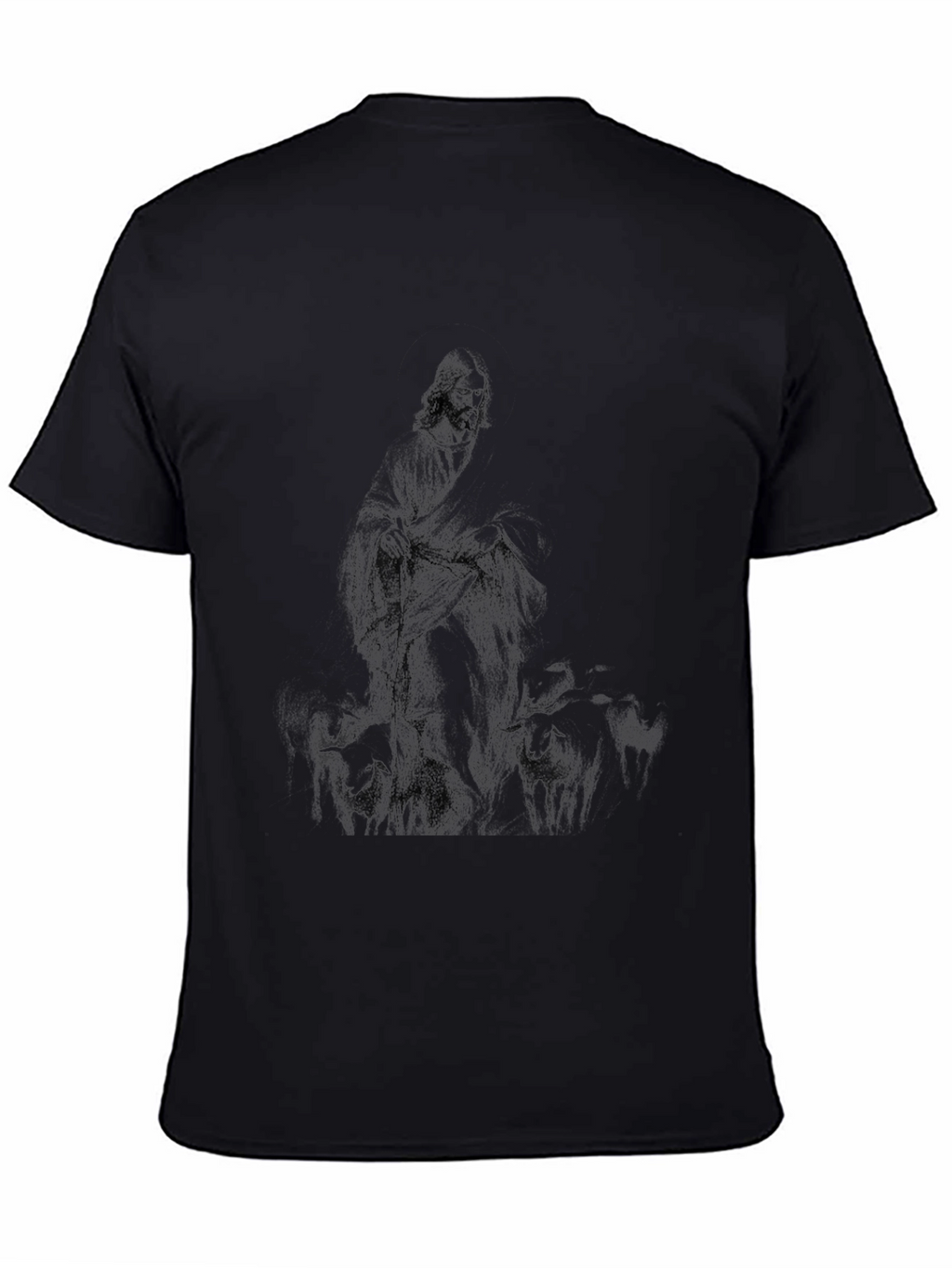 Black Jesus The Good Shepherd Graphic T-Shirt