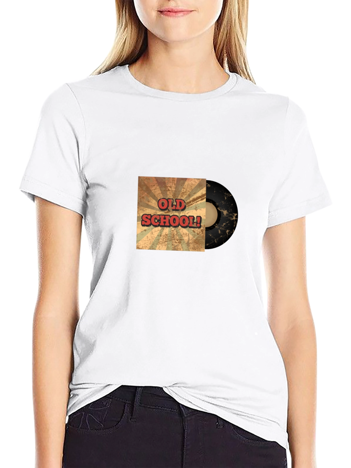 Old School Vinyl Record Graphic Tee