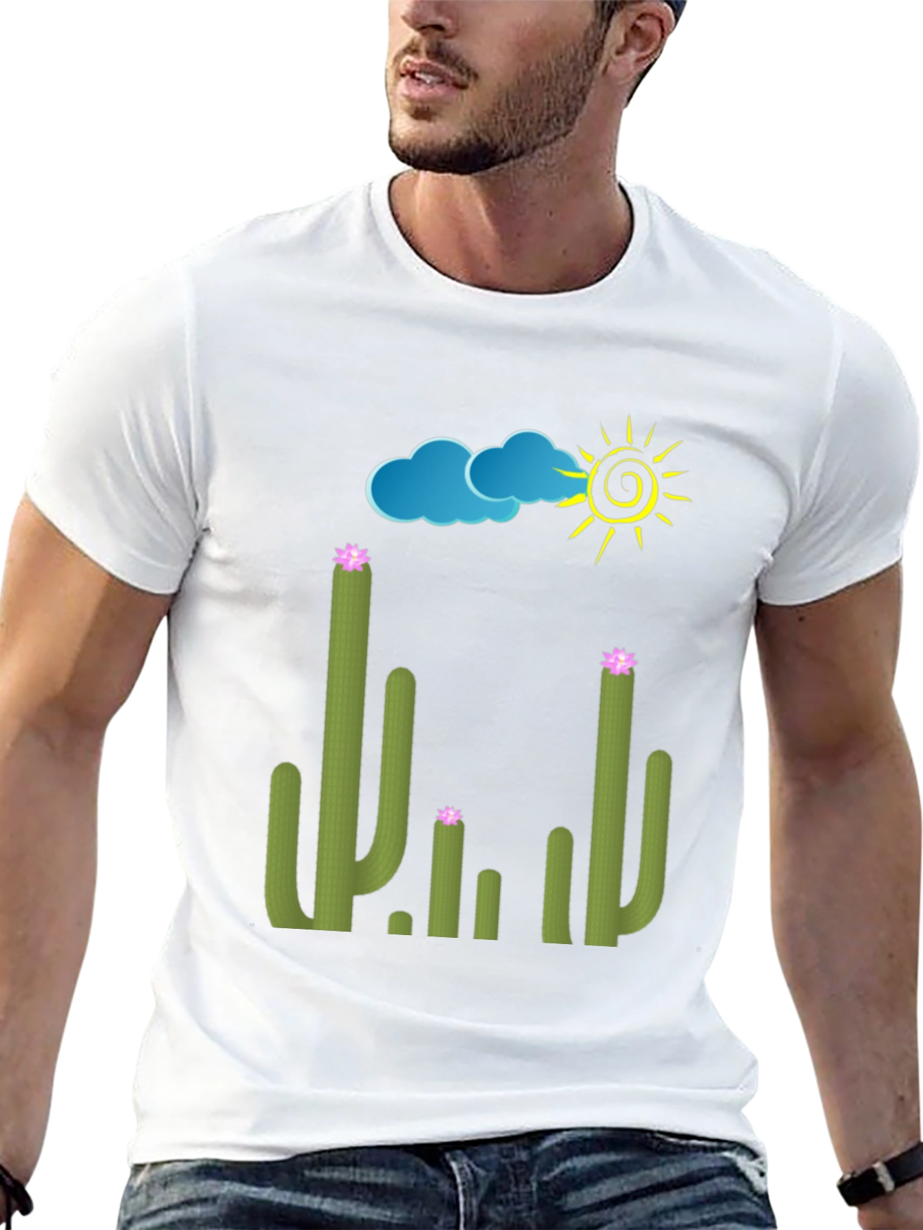 Cactus Graphic Tee - Sunny Desert T-Shirt