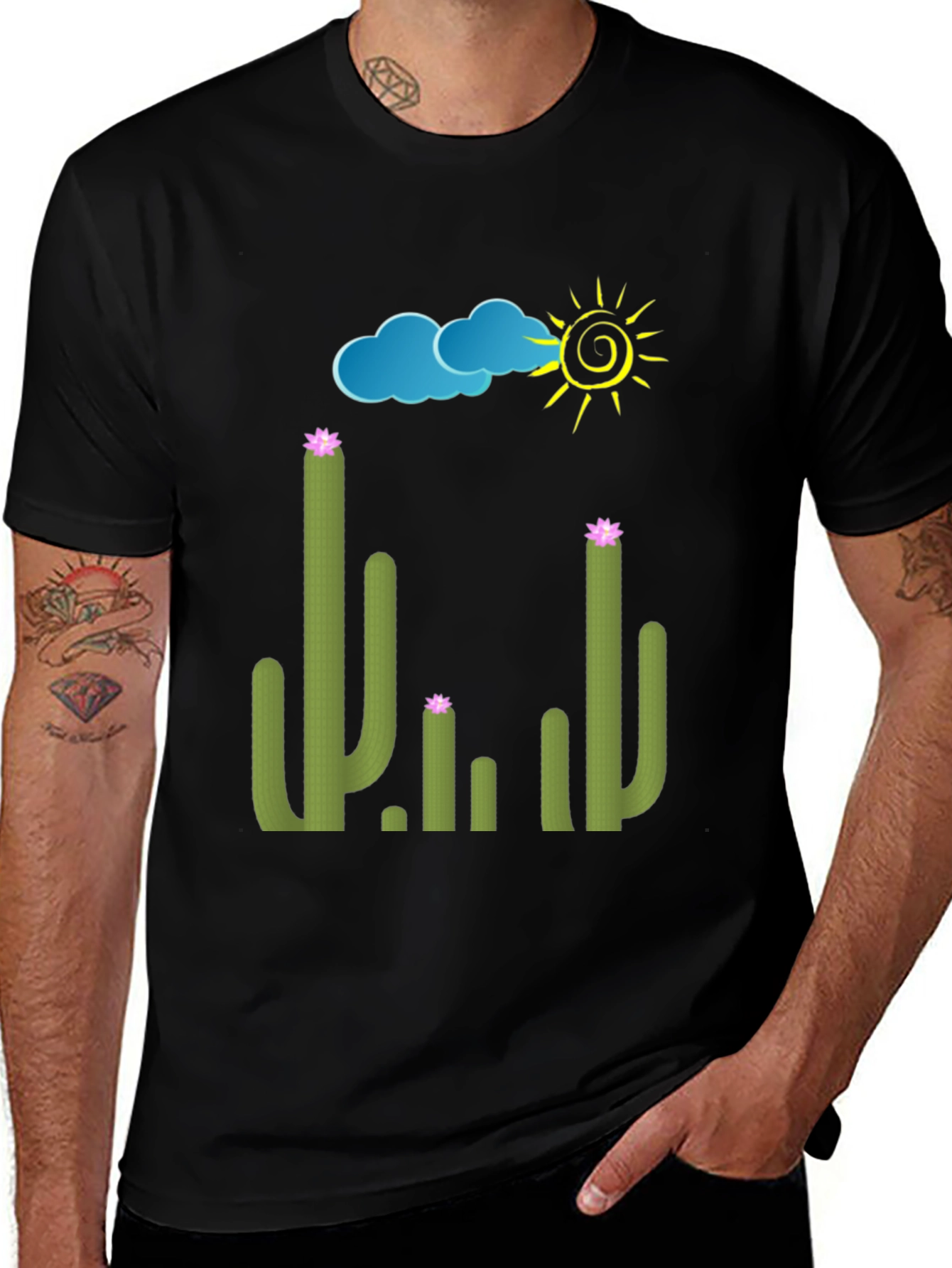 Cactus Graphic Tee - Sunny Desert T-Shirt